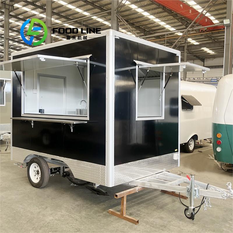 Food Snacks For Camping - Maßgeschneiderter beliebter Kaffee-Food-Truck, Dessert-Food-Verkaufswagen, Camping, multifunktionaler